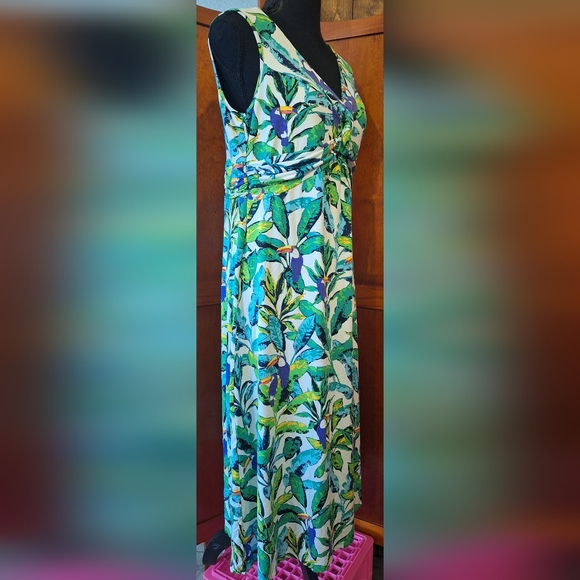 🎋SIGNATURE COLLECTION women's long pull-over sleeveless dress. Size M (8-10) - Picture 2 of 8